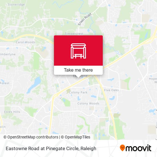 Mapa de Eastowne Road at Pinegate Circle
