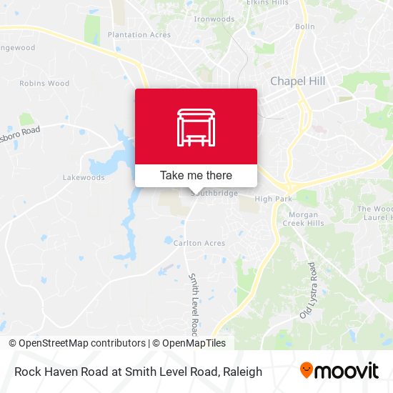 Rock Haven Road at Smith Level Road map