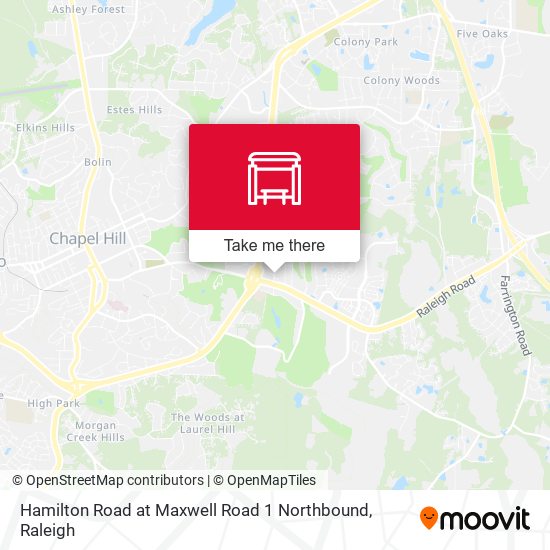 Hamilton Road at Maxwell Road 1 Northbound map