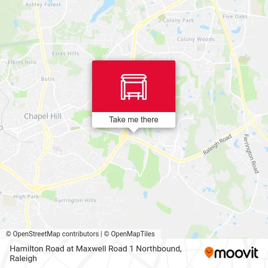 Hamilton Road at Maxwell Road 1 Northbound map