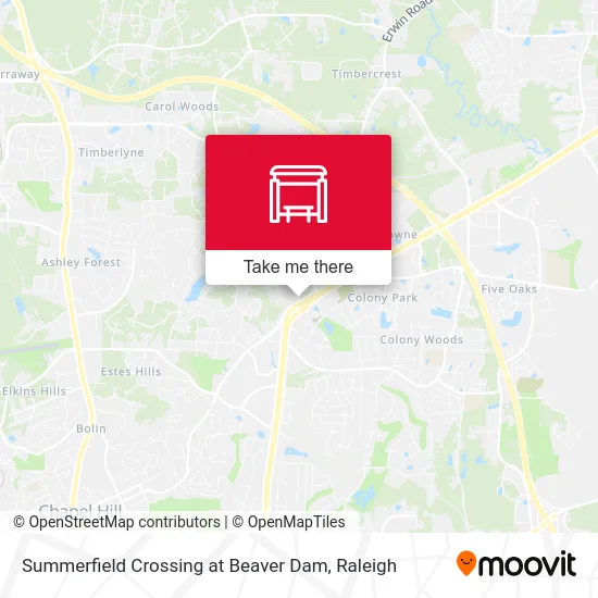 Summerfield Crossing at Beaver Dam map