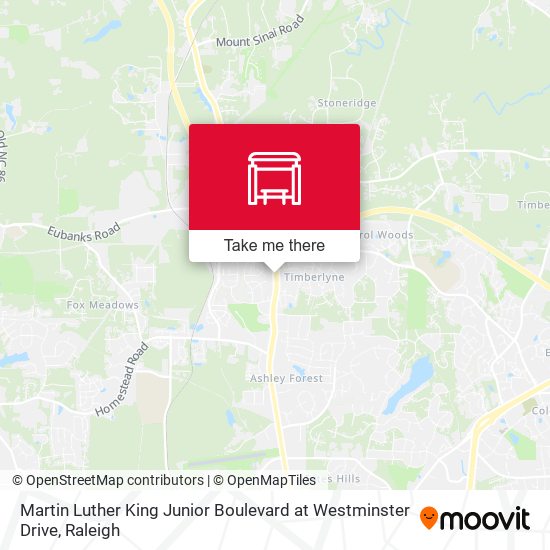 Mapa de Martin Luther King Junior Boulevard at Westminster Drive