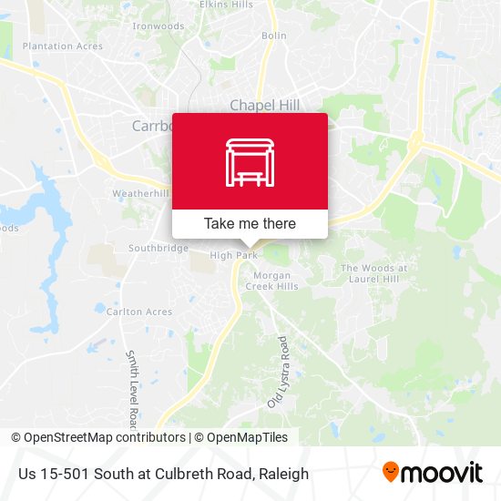Mapa de Us 15-501 South at Culbreth Road
