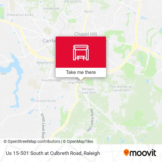 Mapa de Us 15-501 South at Culbreth Road