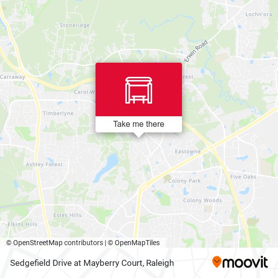 Sedgefield Drive at Mayberry Court map