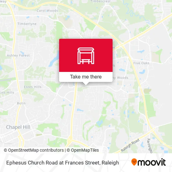 Mapa de Ephesus Church Road at Frances Street