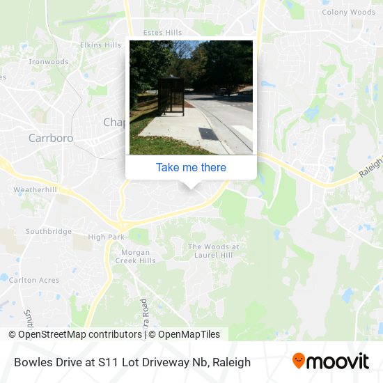 Bowles Drive at S11 Lot Driveway Nb map