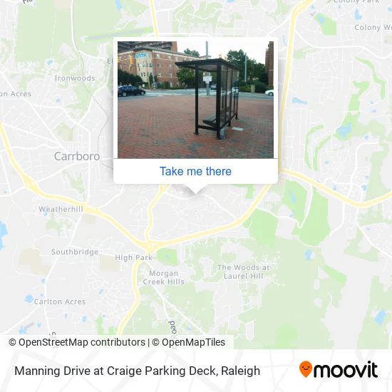Mapa de Manning Drive at Craige Parking Deck