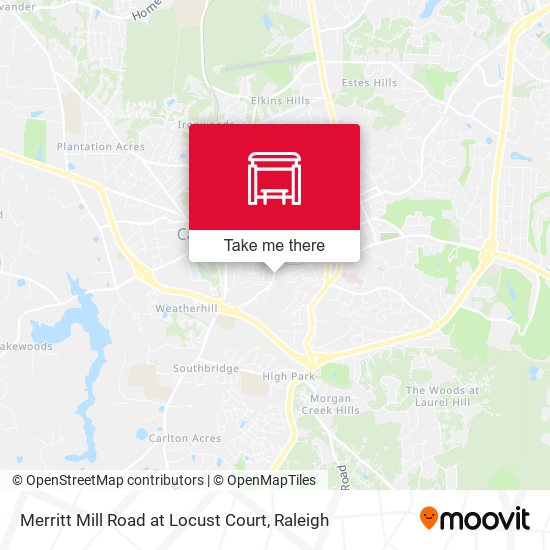 Mapa de Merritt Mill Road at Locust Court