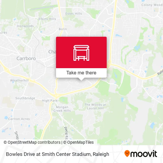 Mapa de Bowles Drive at Smith Center Stadium