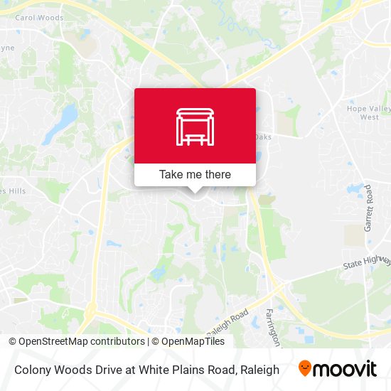 Colony Woods Drive at White Plains Road map