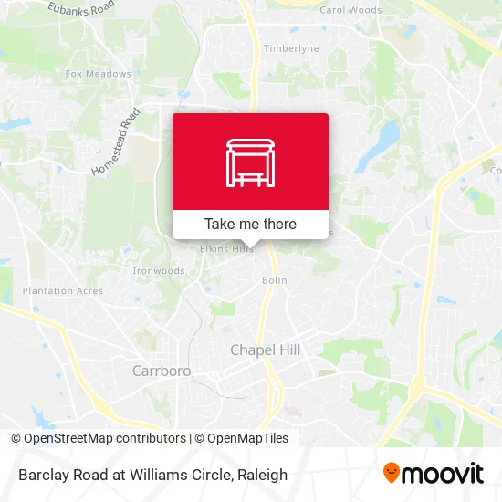 Barclay Road at Williams Circle map
