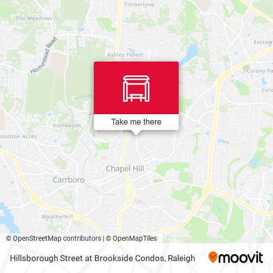 Hillsborough Street at Brookside Condos map