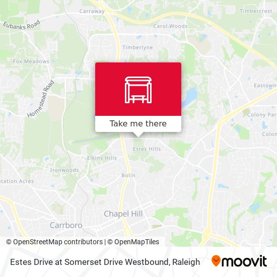 Mapa de Estes Drive at Somerset Drive Westbound