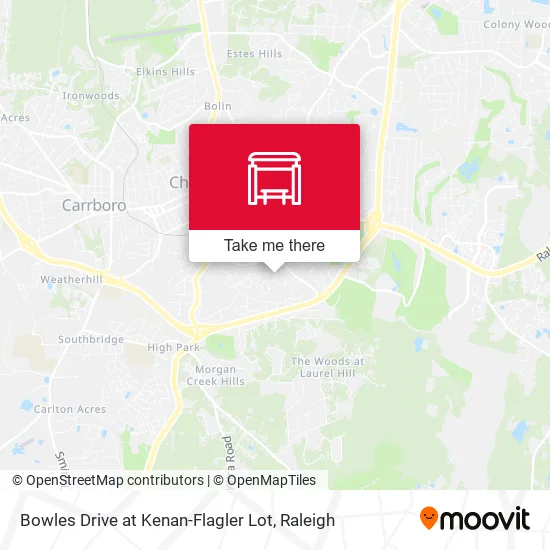 Mapa de Bowles Drive at Kenan-Flagler Lot