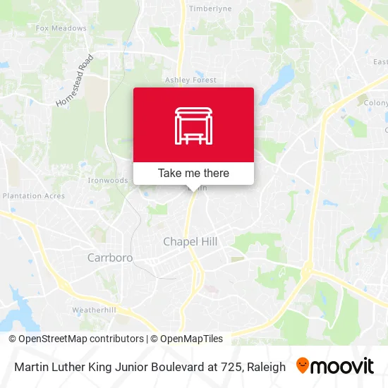 Mapa de Martin Luther King Junior Boulevard at 725