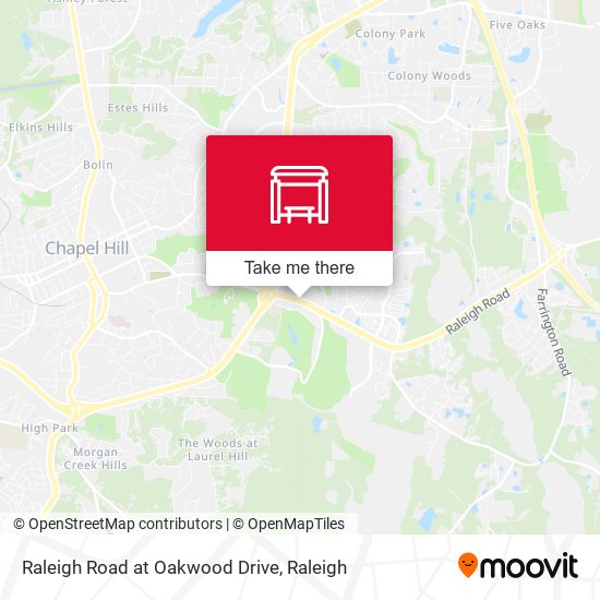 Mapa de Raleigh Road at Oakwood Drive