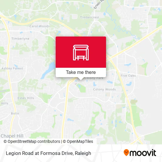 Mapa de Legion Road at Formosa Drive