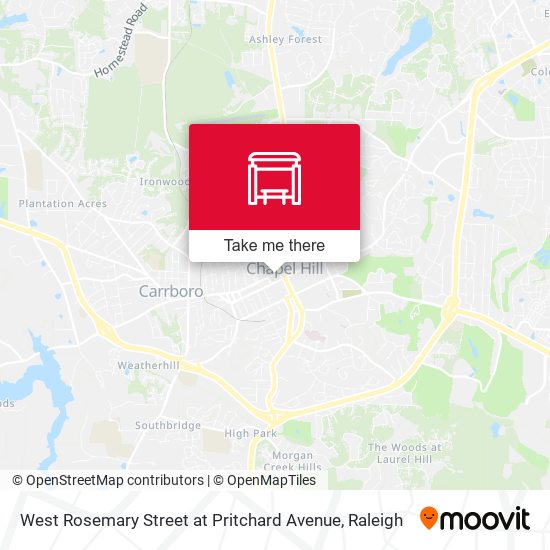 West Rosemary Street at Pritchard Avenue map