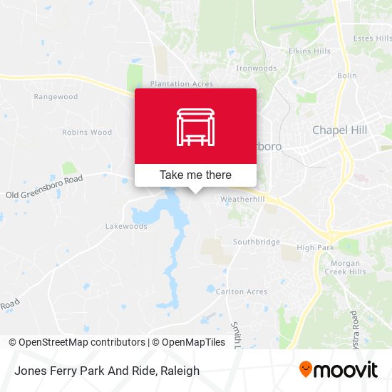 Mapa de Jones Ferry Park And Ride