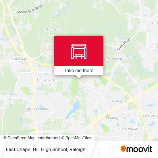 East Chapel Hill High School map