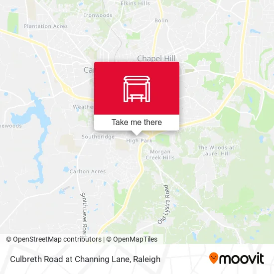 Mapa de Culbreth Road at Channing Lane