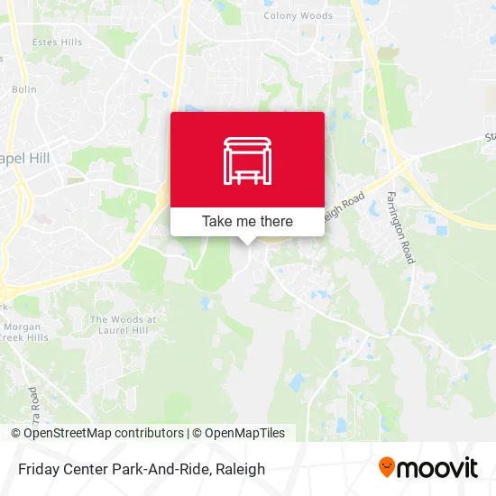 Mapa de Friday Center Park-And-Ride