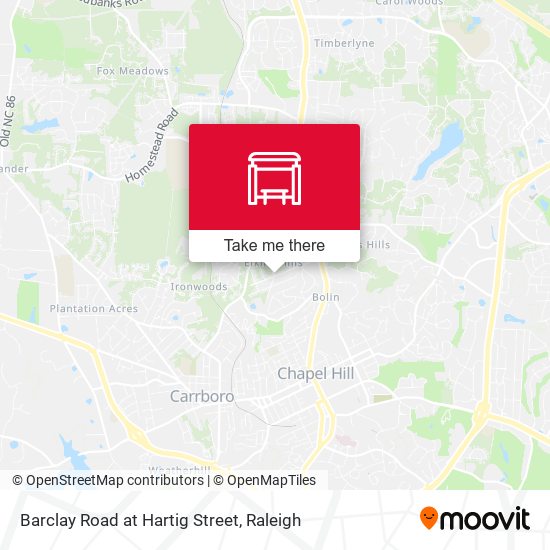 Barclay Road at Hartig Street map