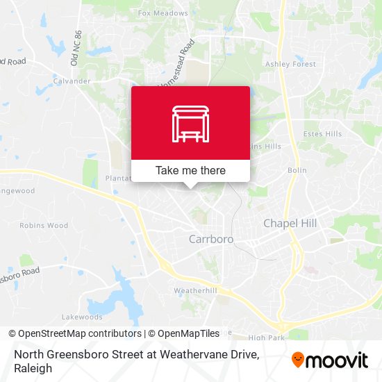 Mapa de North Greensboro Street at Weathervane Drive