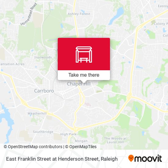 Mapa de East Franklin Street at Henderson Street