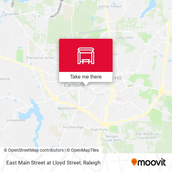 Mapa de East Main Street at Lloyd Street