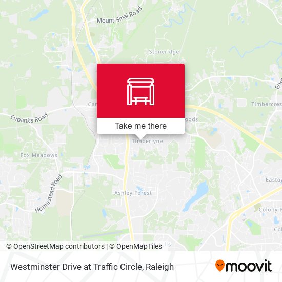 Westminster Drive at Traffic Circle map