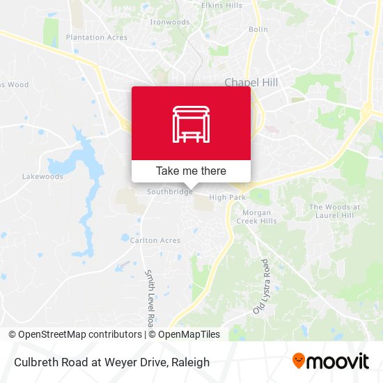 Culbreth Road at Weyer Drive map