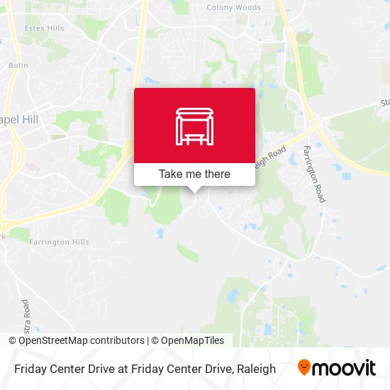 Friday Center Drive at Friday Center Drive map