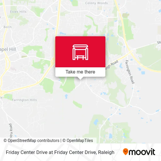 Friday Center Drive at Friday Center Drive map
