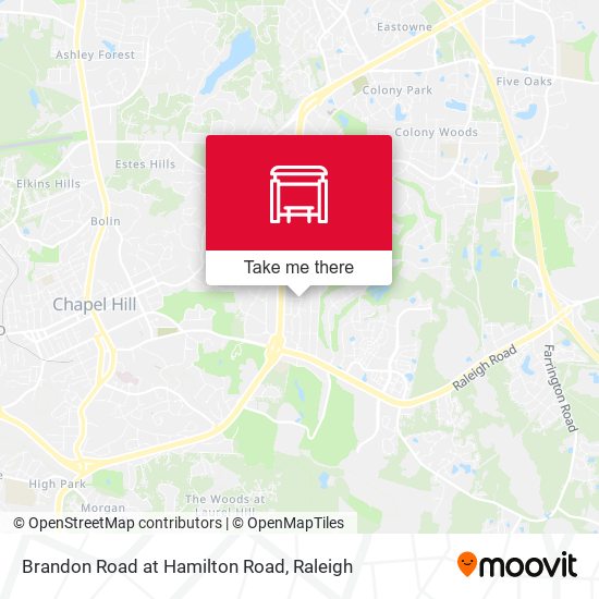 Brandon Road at Hamilton Road map