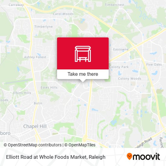 Elliott Road at Whole Foods Market map