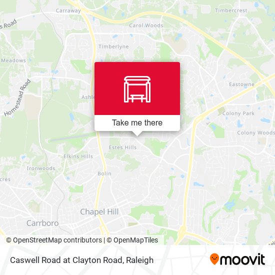 Mapa de Caswell Road at Clayton Road