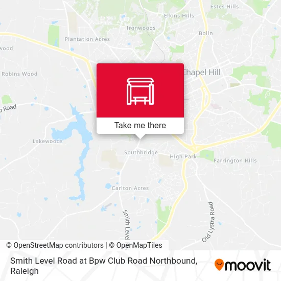 Smith Level Road at Bpw Club Road Northbound map