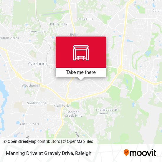 Manning Drive at Gravely Drive map