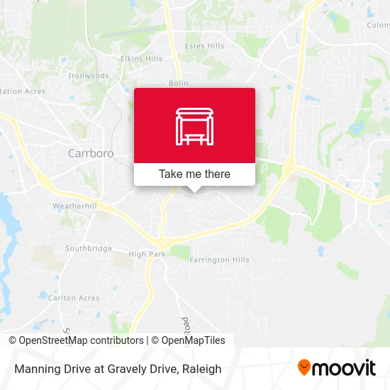 Manning Drive at Gravely Drive map