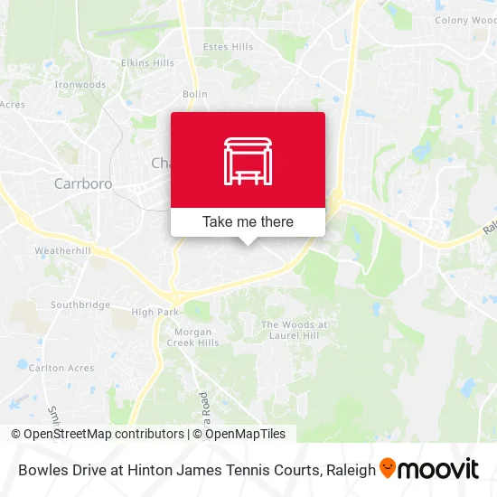 Mapa de Bowles Drive at Hinton James Tennis Courts