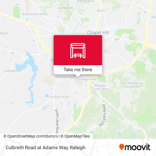 Mapa de Culbreth Road at Adams Way