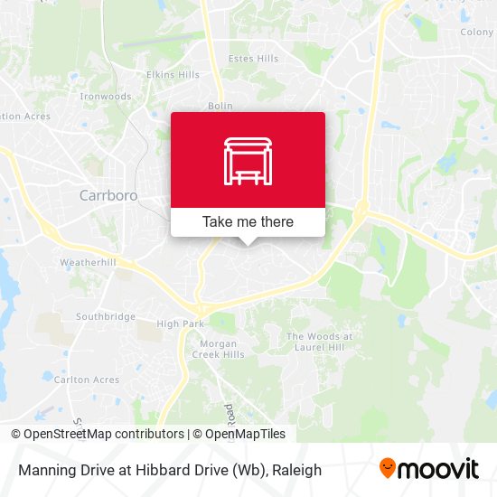 Mapa de Manning Drive at Hibbard Drive (Wb)