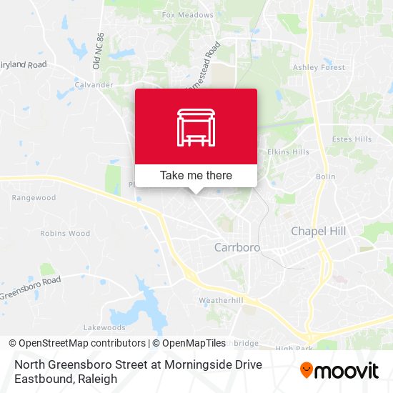 Mapa de North Greensboro Street at Morningside Drive Eastbound