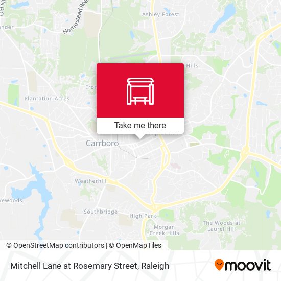 Mitchell Lane at Rosemary Street map