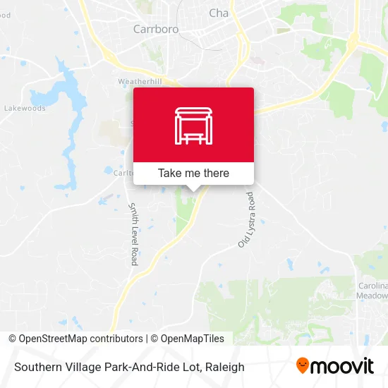 Mapa de Southern Village Park-And-Ride Lot