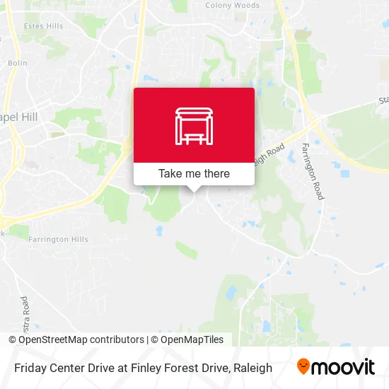 Mapa de Friday Center Drive at Finley Forest Drive