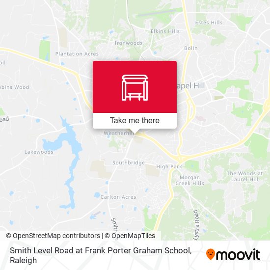 Smith Level Road at Frank Porter Graham School map