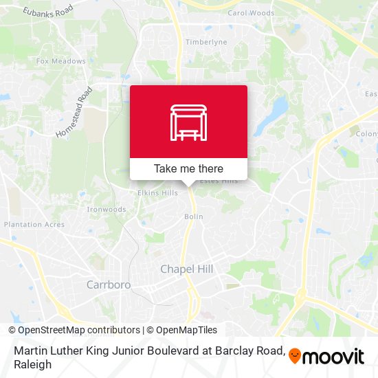 Martin Luther King Junior Boulevard at Barclay Road map